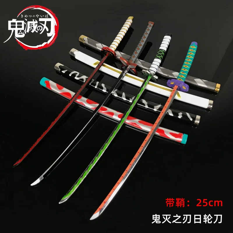 

Kimetsu no Yaiba Sword Weapon Demon Slayer Satoman Tanjiro Cosplay Sword 1:1 Anime Ninja Knife Wood 25cm Katana Prop