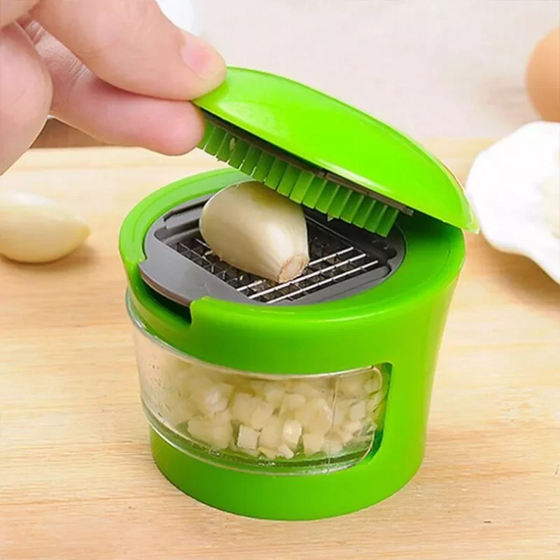 

NEW2023 Kitchen Vegetable Tools Mini Garlic Press Presser Onion Chopper Garlic Mincer Slicer Dicer Grater