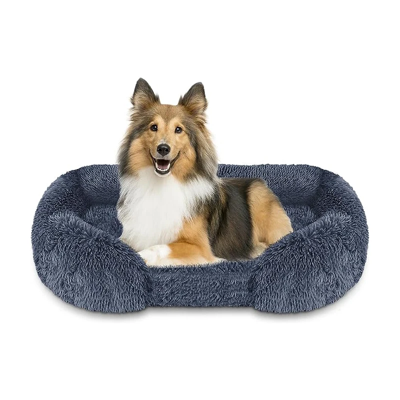 

Square Plush All-season Dog Bed, Warm and Cozy Pet Sofa, Large, Medium and Small Full-size Pet Supplies Dog Accessories 2023sell
