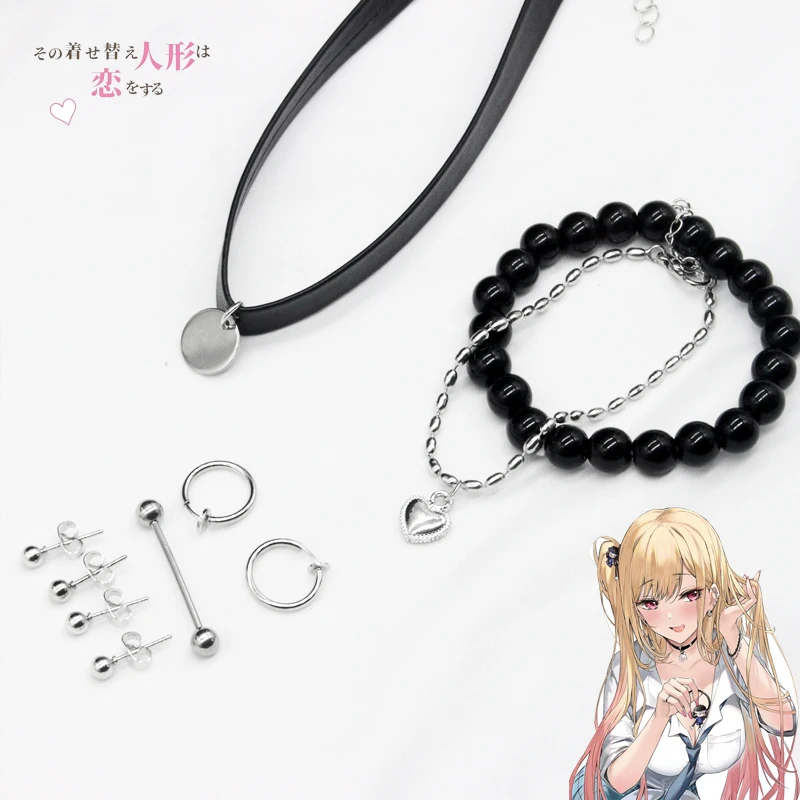 

Anime My Dress-Up Darling Marin Kitagawa Earrings Women Non Pierced Cuff Earrings Jewelry Cosplay Props Accessories Ear Clip