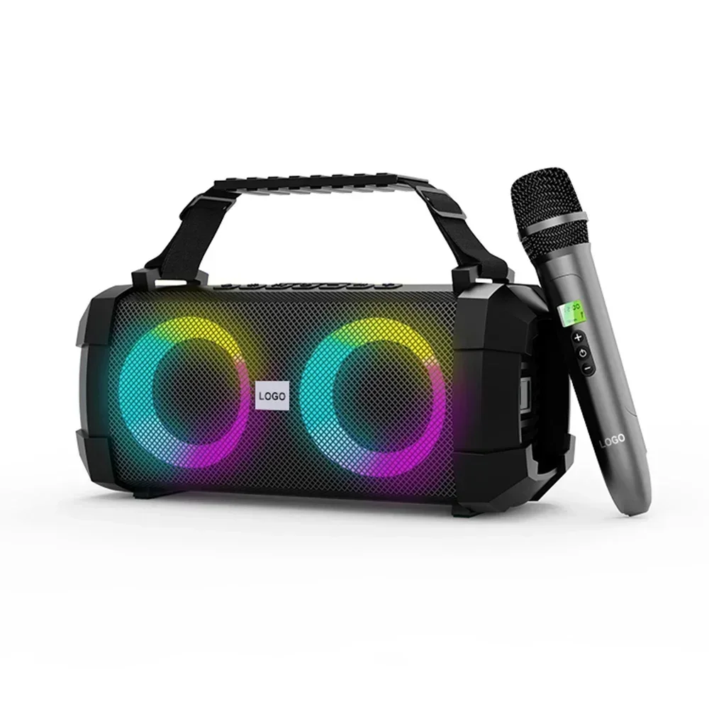 Портативный динамик Launch X1 с беспроводными микрофонами UHF и ослепительной
