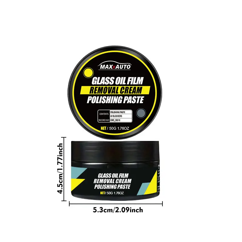 

Паста для полировки автомобильного стекла, масляная пленка для лобового стекла и удаление окисления, долговечный гидрофобный водоотталкивающий набор для полировки от дождя