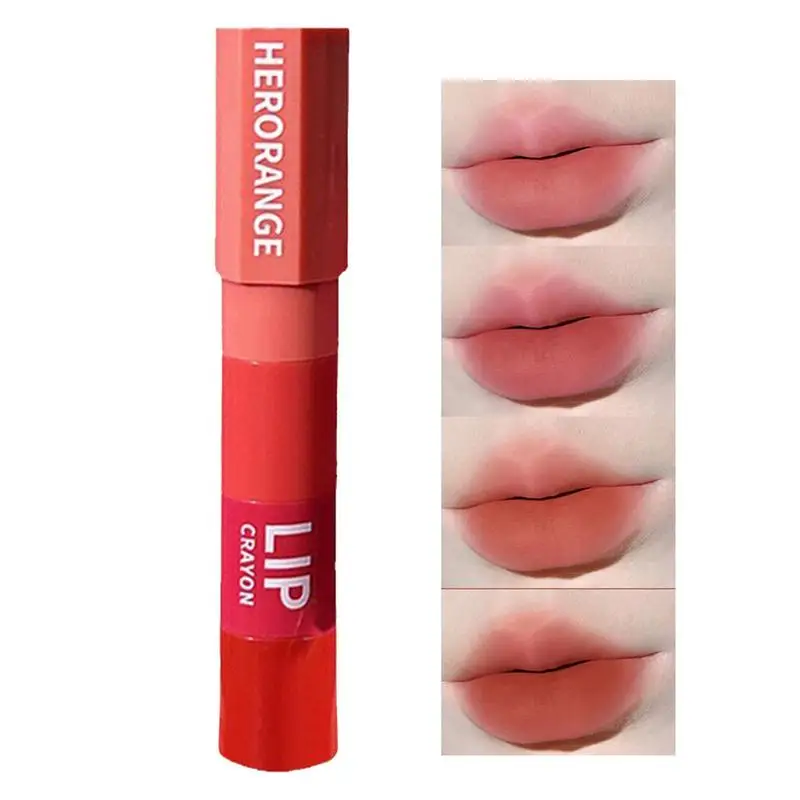 

Matte Lipstick For Women 4 Colors Velvet Matte Lipstick Stackable Waterproof Non Sticky Long Lasting Lip Makeup Supplies For