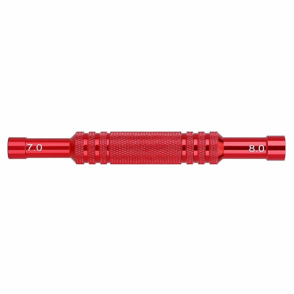 

3pcs Mini Socket Screwdriver 4/5/4.5/5.5/7/8mm Red Aluminum Alloy Hexagon Screwdriver Extension Repair Tool Accessories