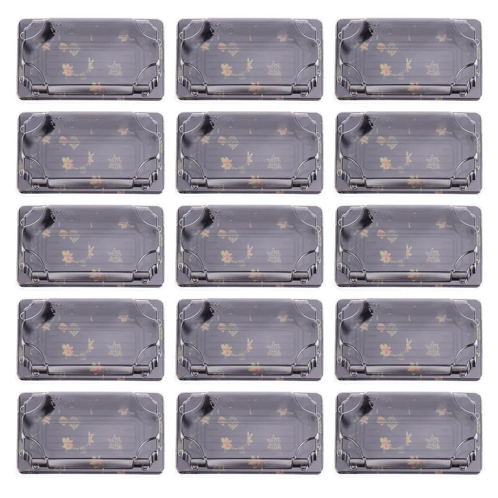 

25 Pcs Sushi Box Gift Boxes Lids Presents Sushi Plate Container Cupcake Gift Box Compostable Sushi Tray Sushi Packaging