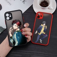 japan anime division rap battle phone case matte transparent for iphone 7 8 11 12 13 plus mini x xs xr pro max cover