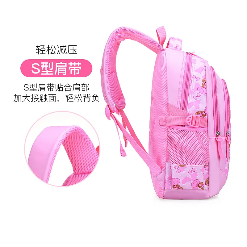 Children's Flower Bag Primary School Student Backpack Waterproof Backpack Protecting The Spine for Breathability and Comfort