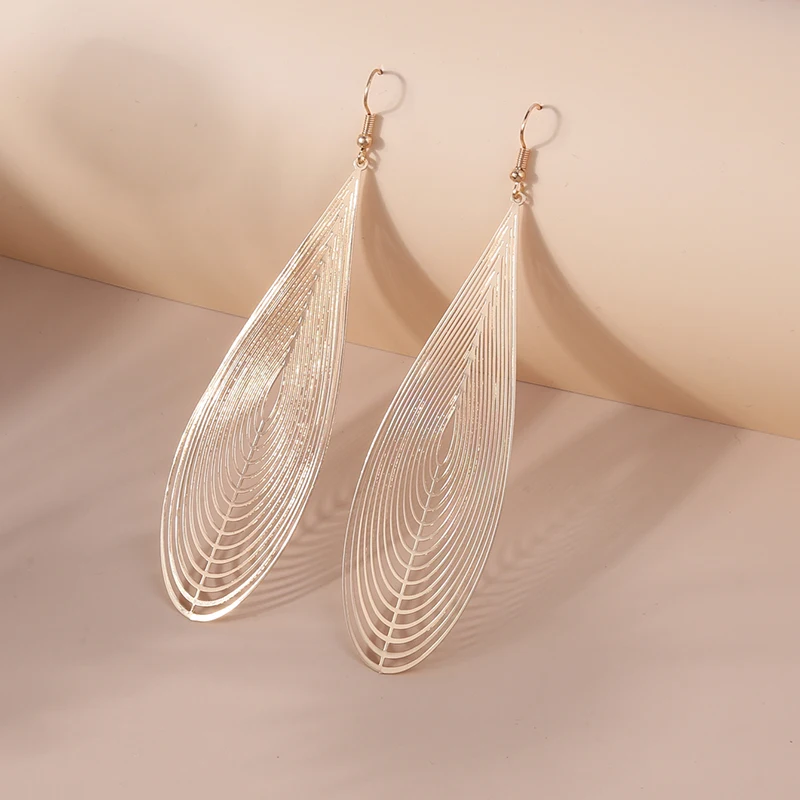 

Chic Matchy Jewelry Water-Drop Drop Earring Gold Plating Muticolor Party Dailly Wearing Girls Trendy Earrings Copper Jewelry