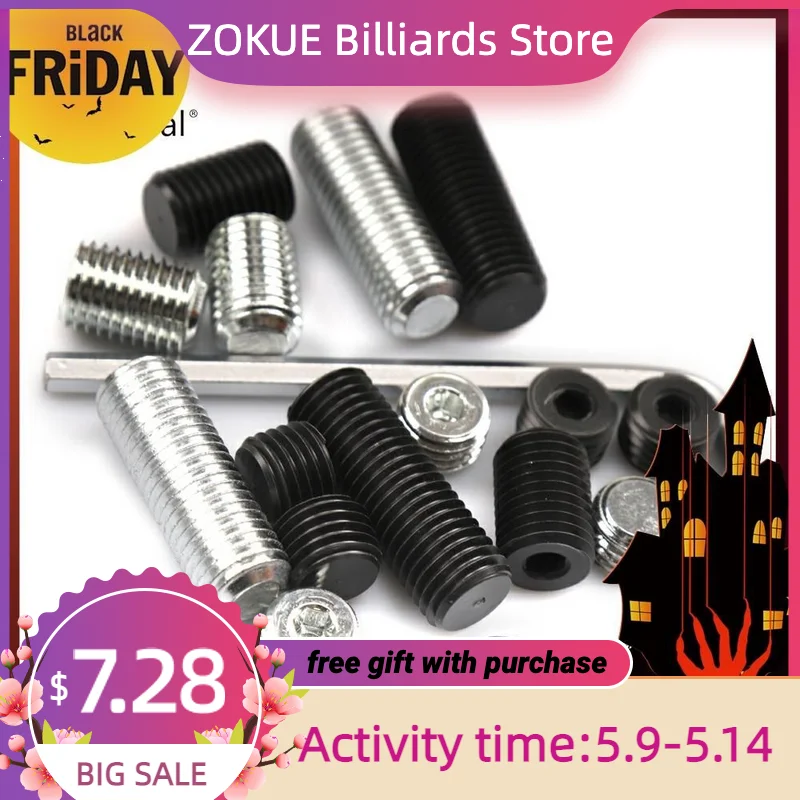 

Original Universal Increase Screw Adjust the Weight of Billiard Cue Weight Bolt Pool Cues Black 8 Durable Billiard Accessories