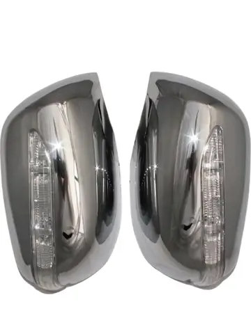 Для Honda Fit Jazz 2007 2008 2009 2010 2011 2012 2014 2 шт. ABS хромированные чехлы на дверные зеркала заднего вида со светодиодом
