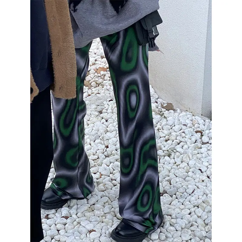 

Abstract Print Wide Leg Pants Trousers Women Gothic Summer High Waist Y2K Aesthetic 90s Long Jogger Pants Streetwear Casual 2022