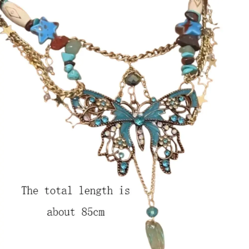 Модная блестящая подвеска-бабочка поясная цепочка многослойный пояс-бабочка в