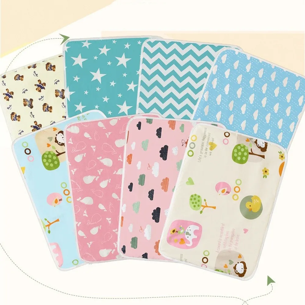 60*75cm Baby Diaper Changing Mat Portable Foldable Washable Waterproof Mattress Travel Pad  Cushion Reusable Pad Cover