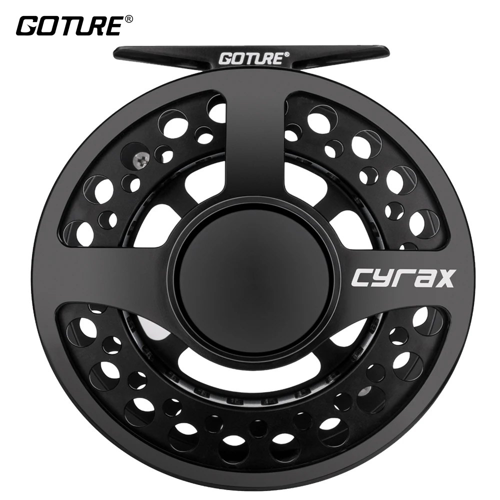 Goture Fly Fishing Reel 3/4 5/6/ 7/8 9/10 WT CNC-machined Aluminium Large Arbor Fly Reel Wheel for Trout Bass moulinet mouche