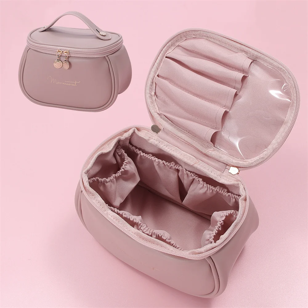 

Korean Portable Women Makeup Bag Cation Dry And Wet Separation Storage Bag Travel Bag Hand Hook Wash Bag