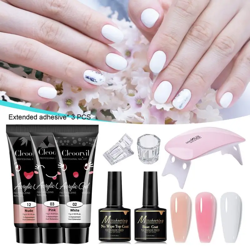 

Nail Extension Glue Nail Tips Fast Extension Function Nails Art Gel Polish Soak Off UV Light DIY Gifts Manicure Supplies