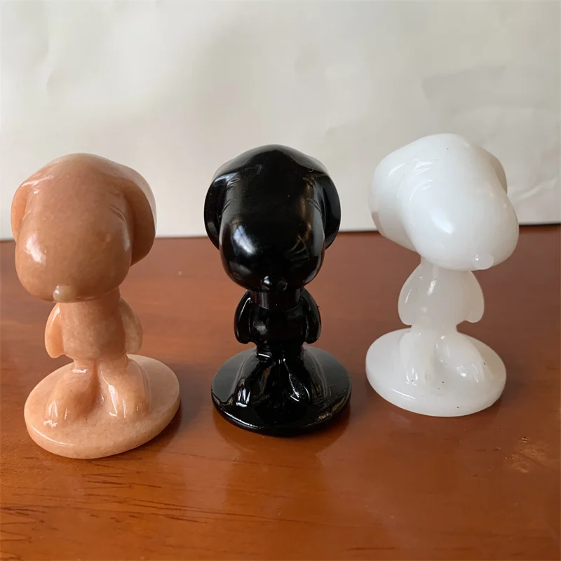 1 шт. декоративная статуя собаки с кристаллами