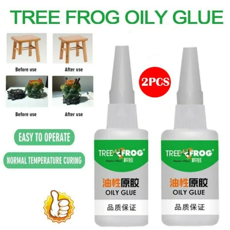 

2X Universal Welding Tree Frog Oily Glue Plastic Wood Metal Rubber Repair new