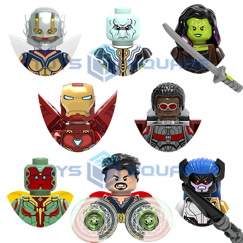 Конструктор зрение васп Gamora Доктор Странный Железный человек Сокол черное