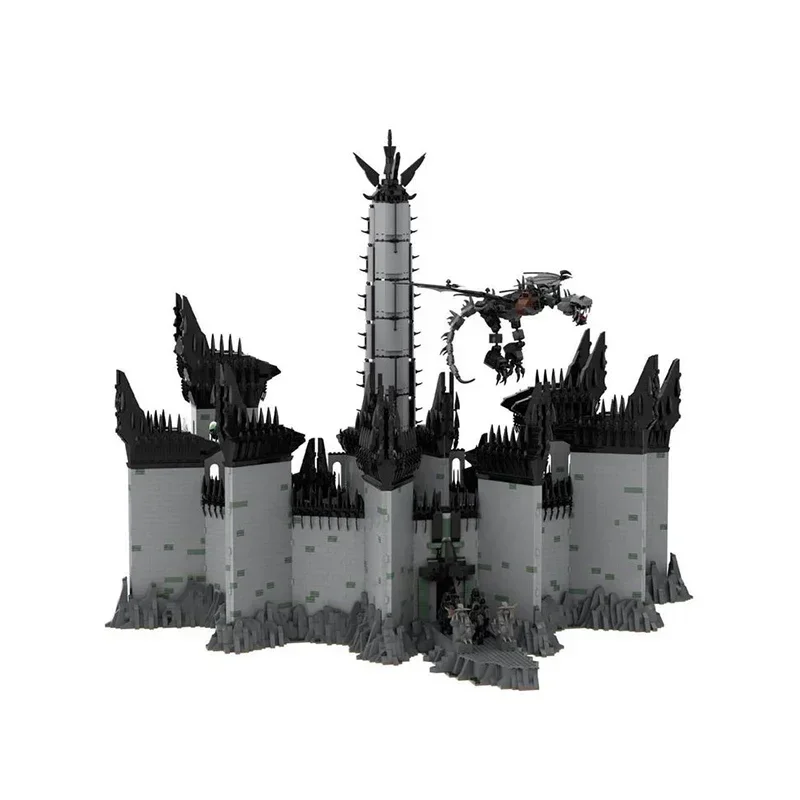 Волшебные кольца модель фильма Moc строительные кирпичи UCS Minas Morgul технология