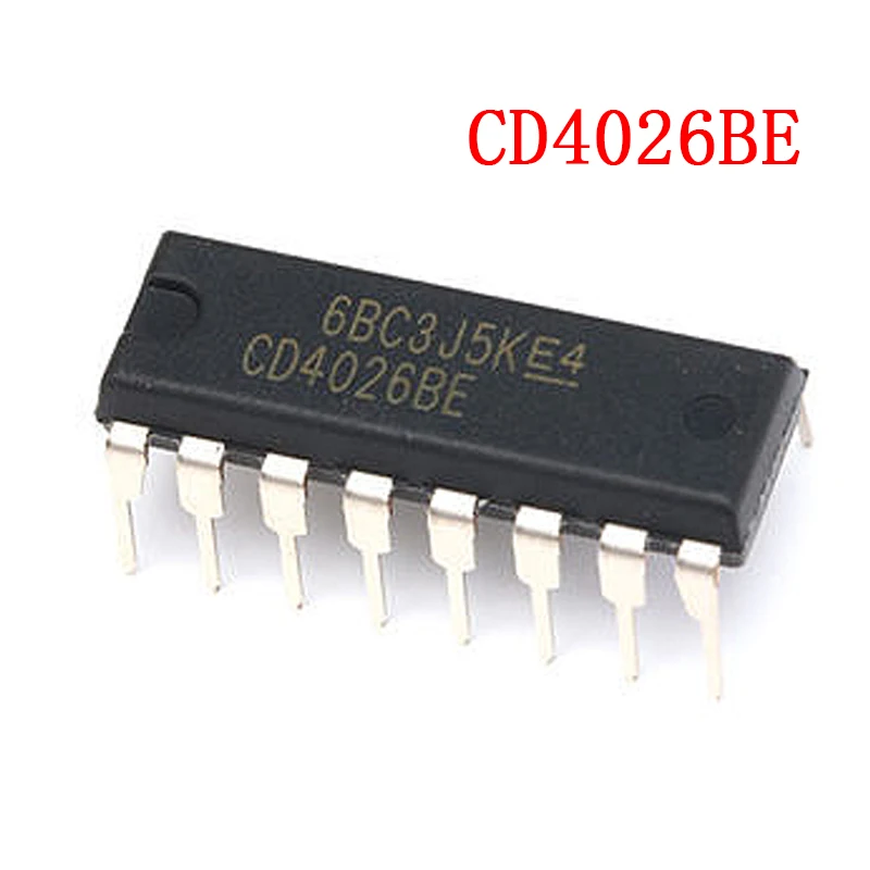10 шт./партия CD4026 CD4026BE 4026 IC КМОП счетчики десятилетние/делитель DIP-16