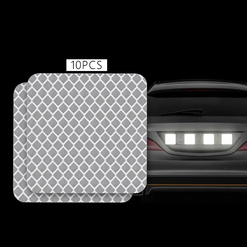 

10 шт. 5 см мотоциклетный автомобильный бампер светоотражающие наклейки водостойкая предупреждающая полоса лента безопасные наклейки-отражатели наклейка предупреждение о безопасности