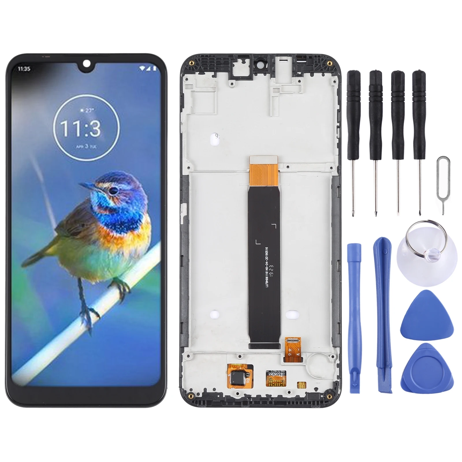 

Оригинальный ЖК-экран для Lenovo K10 2019 дюймов, цифровой преобразователь в сборе с рамкой (черный)