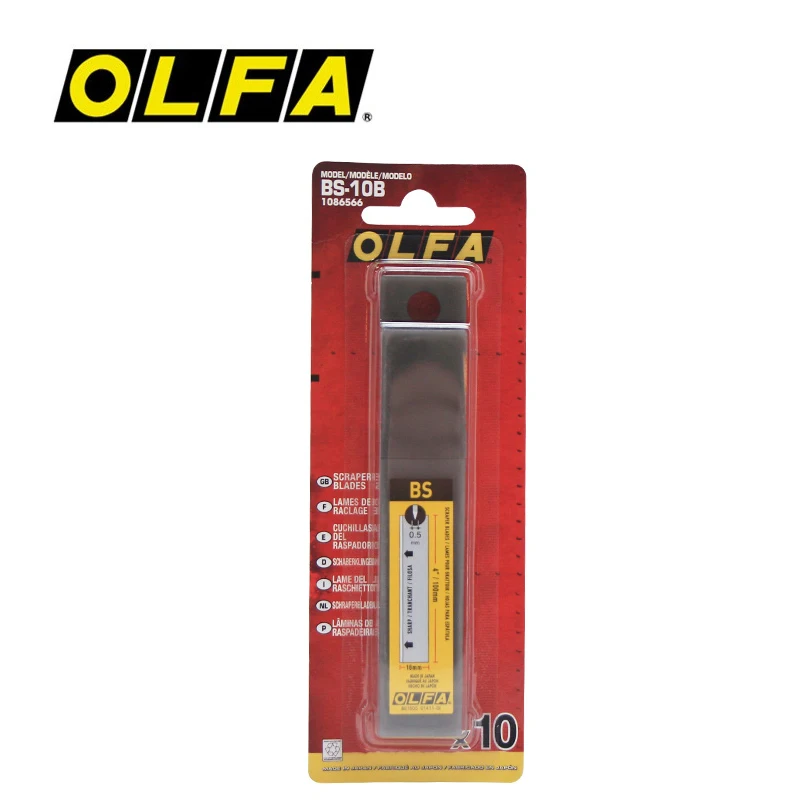 

OLFA BS-10B набор лезвий для скребков 10 шт. чистящий нож Запасное лезвие молдборд резак Лопата лезвия аксессуары для XSR-200/300/600