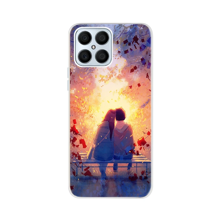 Чехол для Honor X8, 2022 дюйма, милый чехол с рисунком для Huawei Honor X8 X 8, Honor X8, Искусственный Мягкий силиконовый чехол для Honor 8X Max, бампер (art.: 3920bc7cc142a) - 3920bc7cc142a