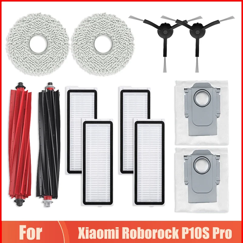 Запчасти для робота-пылесоса Xiaomi Roborock P10S Pro швабра с фильтром НЕРА тканевые