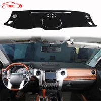 for toyota tundra 2014 2021 black car dashboard cover avoid light pad instrument platform cover mat carpets non slip accessories