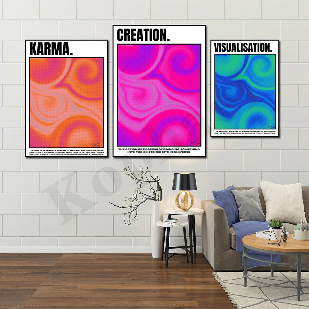 

Abstract Trendy Pastel Aesthetic Colorful Poster Gradient
