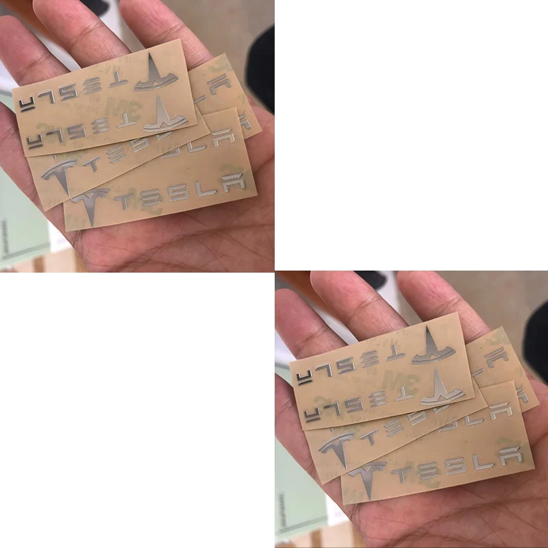 

Для Tesla Model 3 Y металлический логотип автомобиля, бесплатная наклейка, маркировка салона окна, декоративные наклейки на динамик аудио центральной консоли