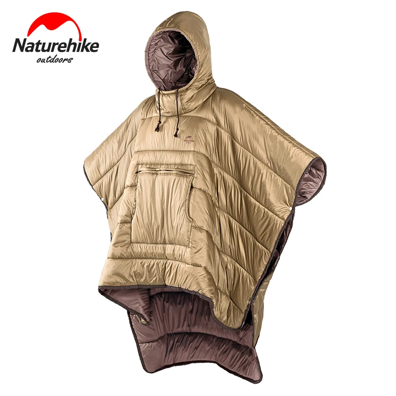 Naturehike Wearable Ultralight Waterproof Nylon Winter Sleeping Bag Folding Heated Cotton Quilt Outdoor Hike Lazy Camping Sheet