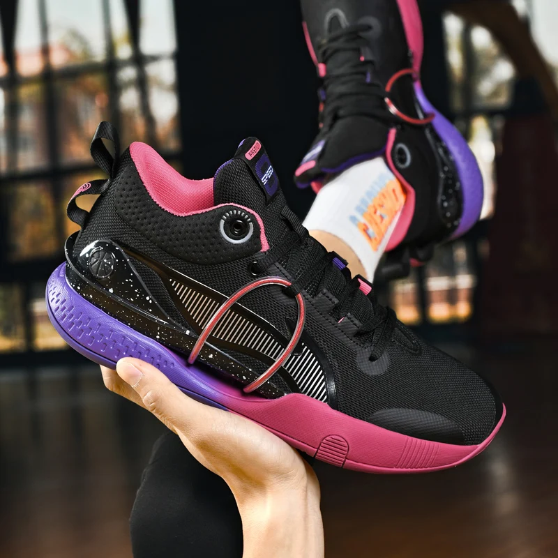 Brand Superstar Basketball Shoes Men Women Professional Bounce Sports Sneakers High quality Black Pink Basket Sneakers Men 2022