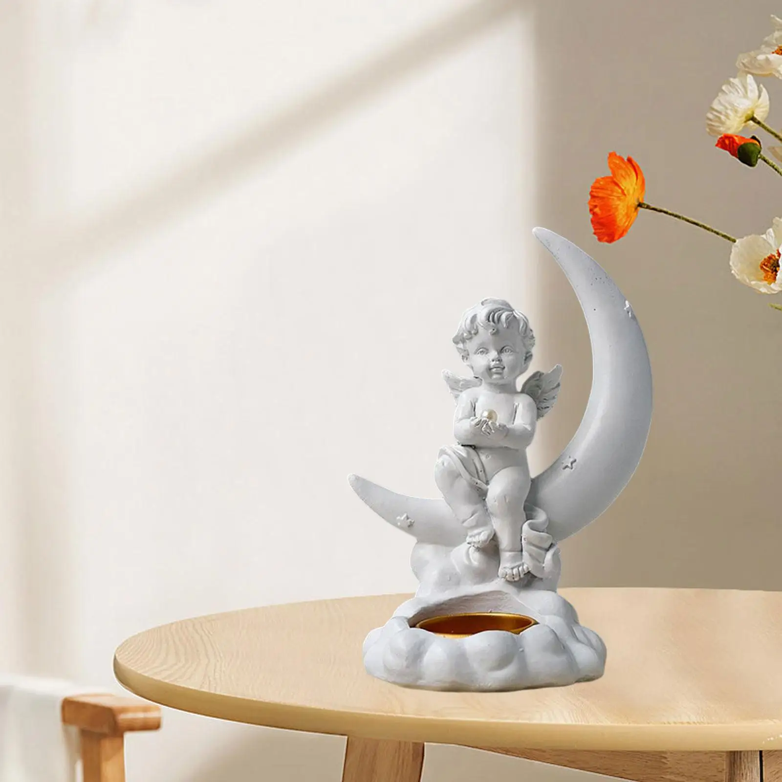 Cherub Sculpture Home Decoration For Grieving Love