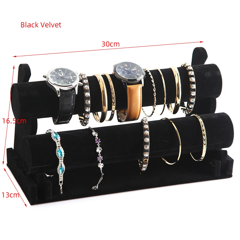 

Ретро стойка для хранения браслетов из бархата