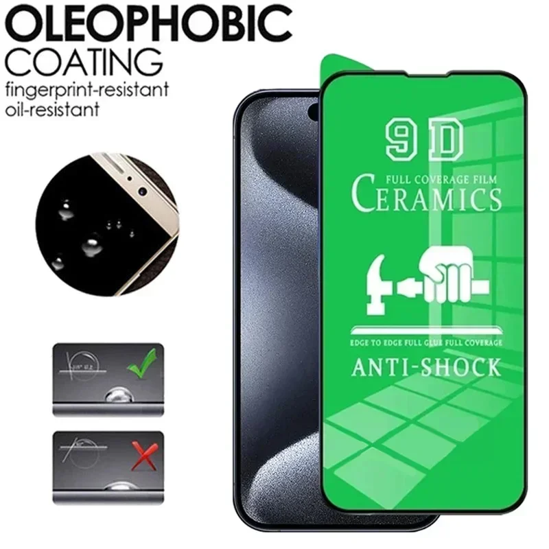 5 шт. Мягкая керамическая пленка HD для IPhone 15 11 12 13 14 16 Pro Max 7 8 Plus Мини-защитная экрана