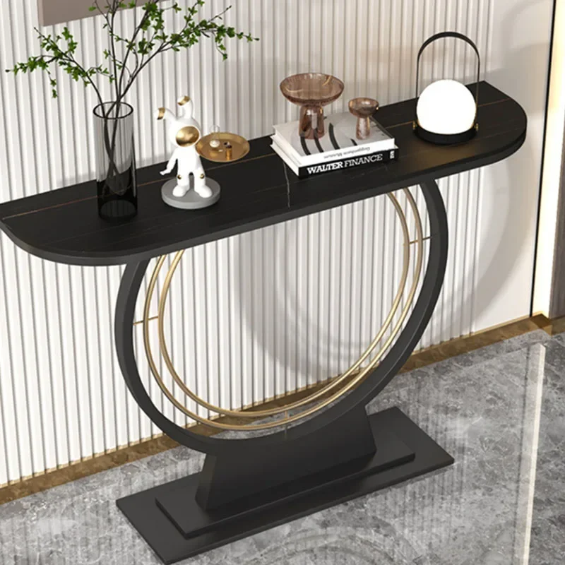 Ультраузкий современный стол-консоль роскошный минималистичный домашний