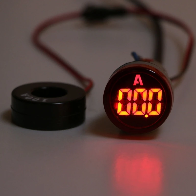 Индикатор текущего дисплея Амперметр 0-100А Цифровой светодиодный амперметр
