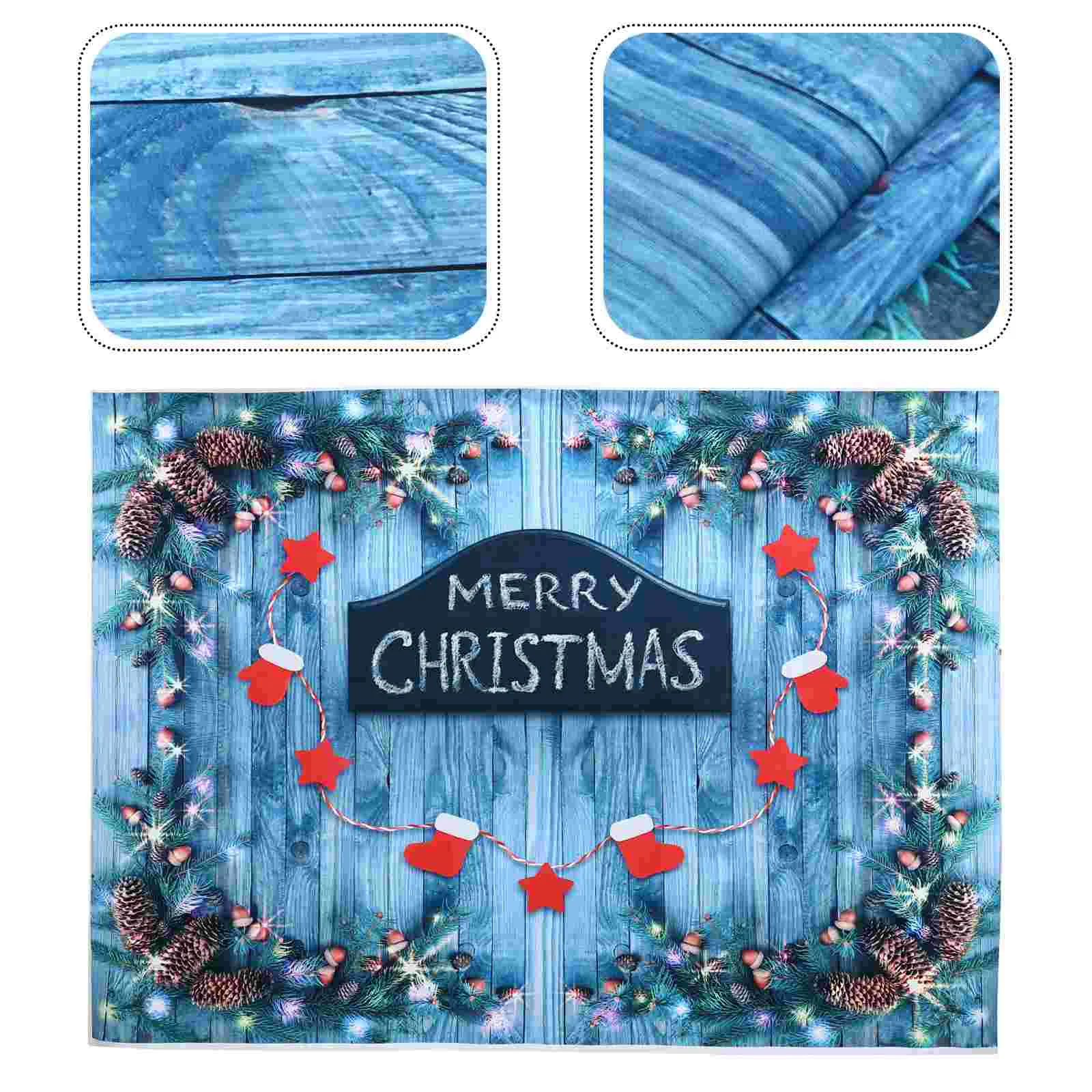 

Christmas Tapestry Backdrop Fireplace Winterbackground Photography Decorative Banner Landscape Holiday Photo Hanging Decor