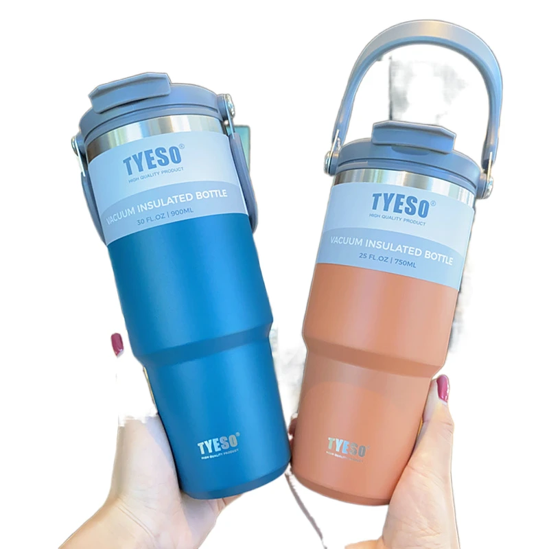 

Кофейная чашка Tyeso, термос, бутылка из нержавеющей стали, двухслойная изоляция, кружка для холодного и горячего путешествий, вакуумная фляжка, приблизительно