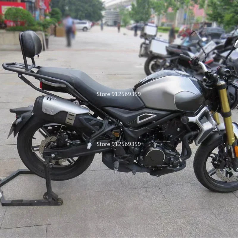 Фото Задний багажник/кронштейн для мотоцикла 350AC, совместимый с LONCIN VOGE 350 AC 350-AC, черный, для пассажира №2