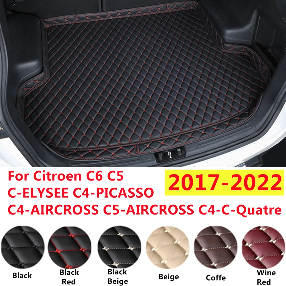 

SJ XPE кожаный Высокий Боковой автомобильный коврик для багажника Citroen C4-C-Quatre C5/C4-AIRCROSS C4-PICASSO C-ELYSEE C6 авто задний вкладыш