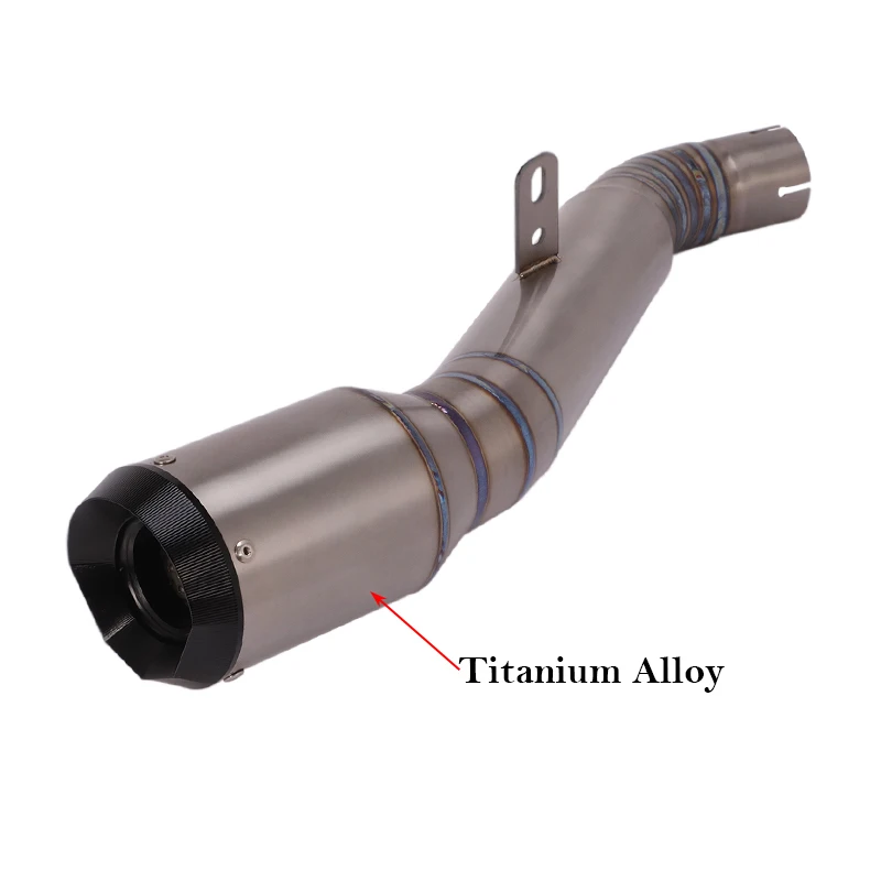 

Надевается для Kawasaki ZX-10R ZX10R 2016-2021 лет, выхлопная система мотоцикла из титанового сплава, побег средней связи, глушитель с ЧПУ