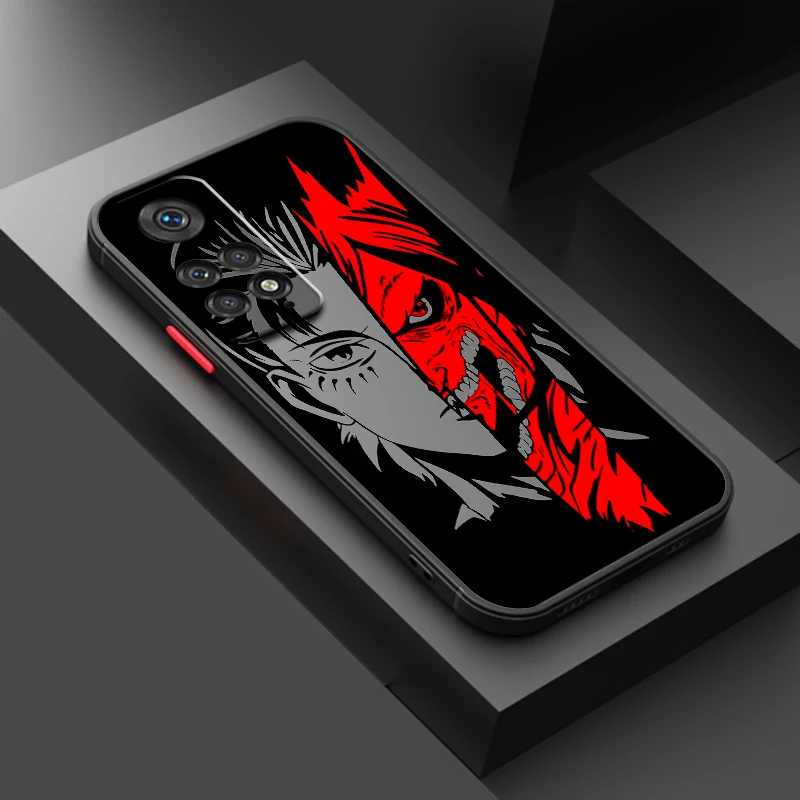 Искусство атака на Титанов аниме Матированный полупрозрачный чехол для Redmi 8 8A 9A 9C