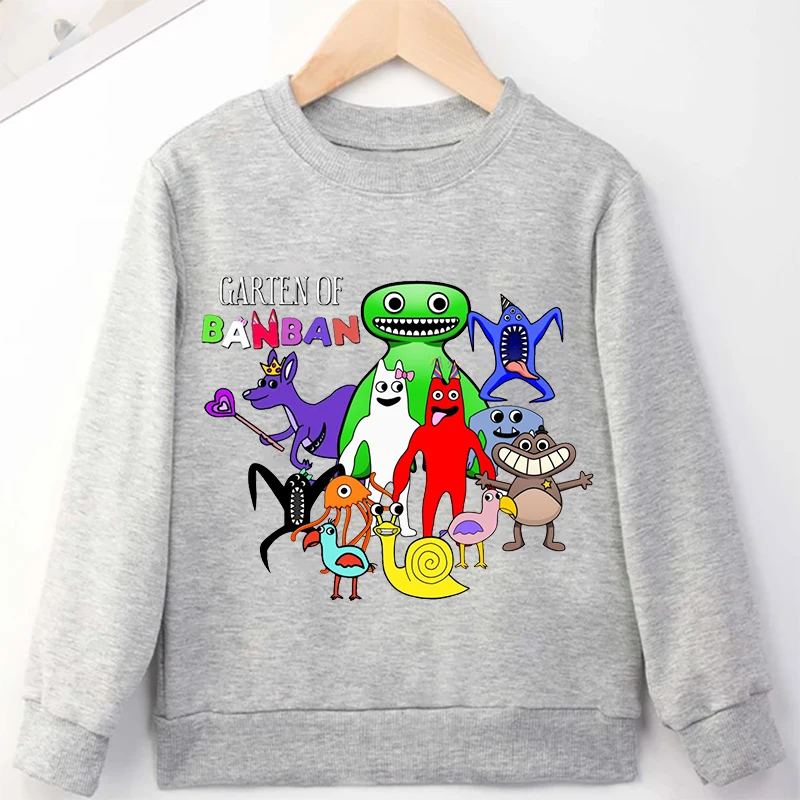 Детский свитшот с принтом Garten Of BanBan уличная одежда героями мультфильмов осенняя