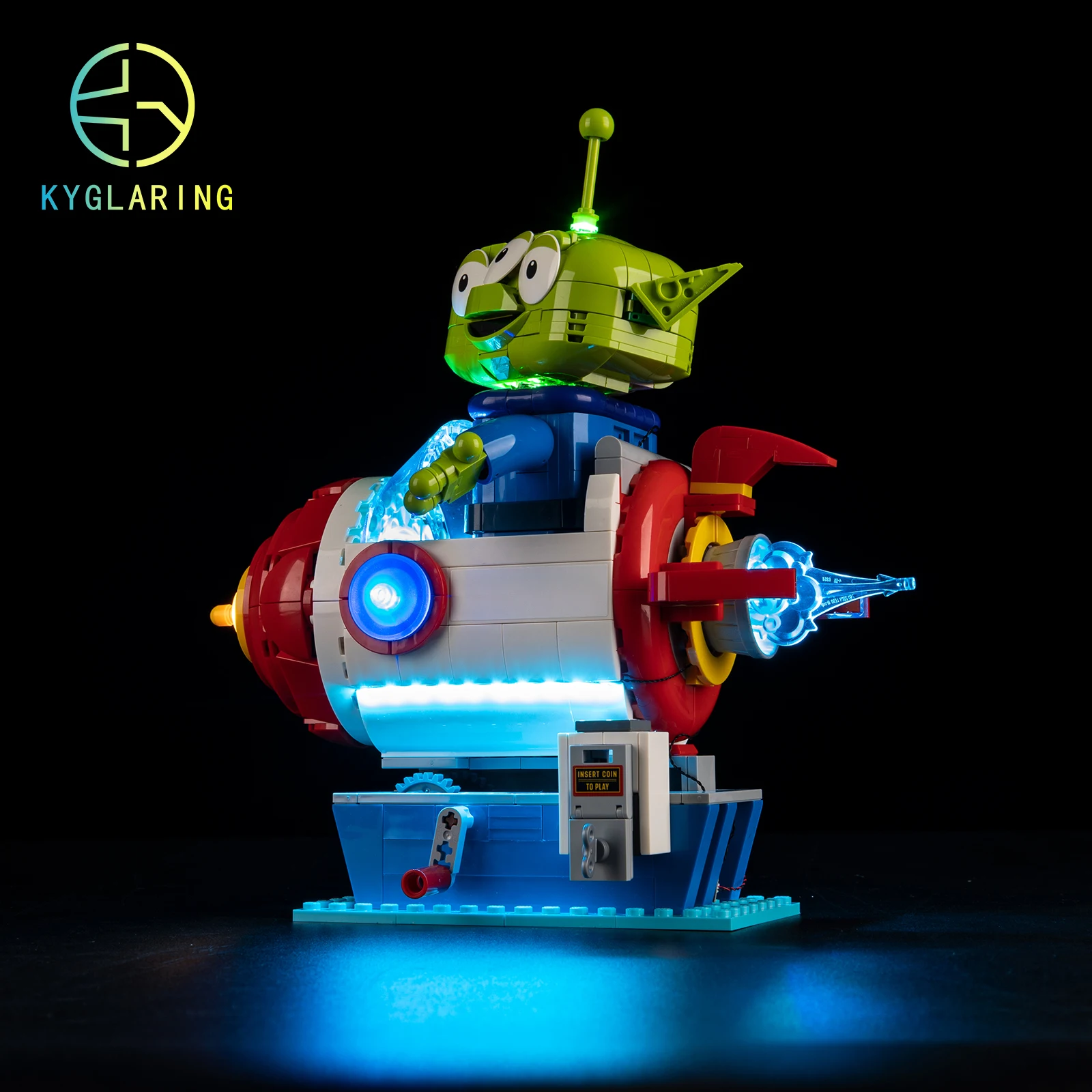 Фото Набор светодиодной подсветки Kyglaring для конструктора LEGO Alien с Pizza Planet Rocket Ride 43307 (без модели) №5