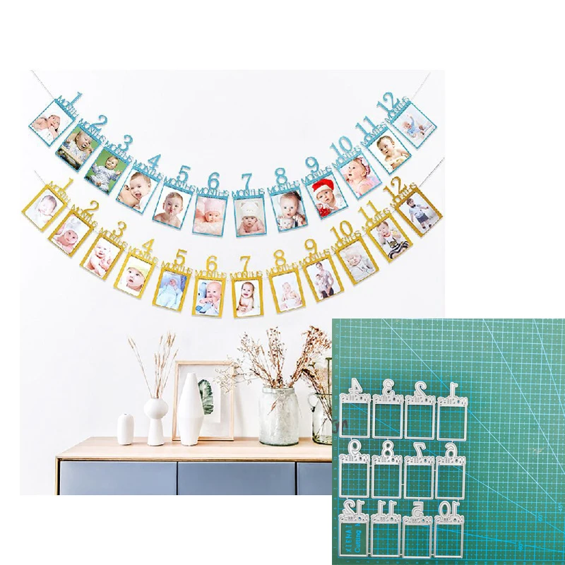 

Металлические пресс-формы с фоторамкой и номером для скрапбукинга