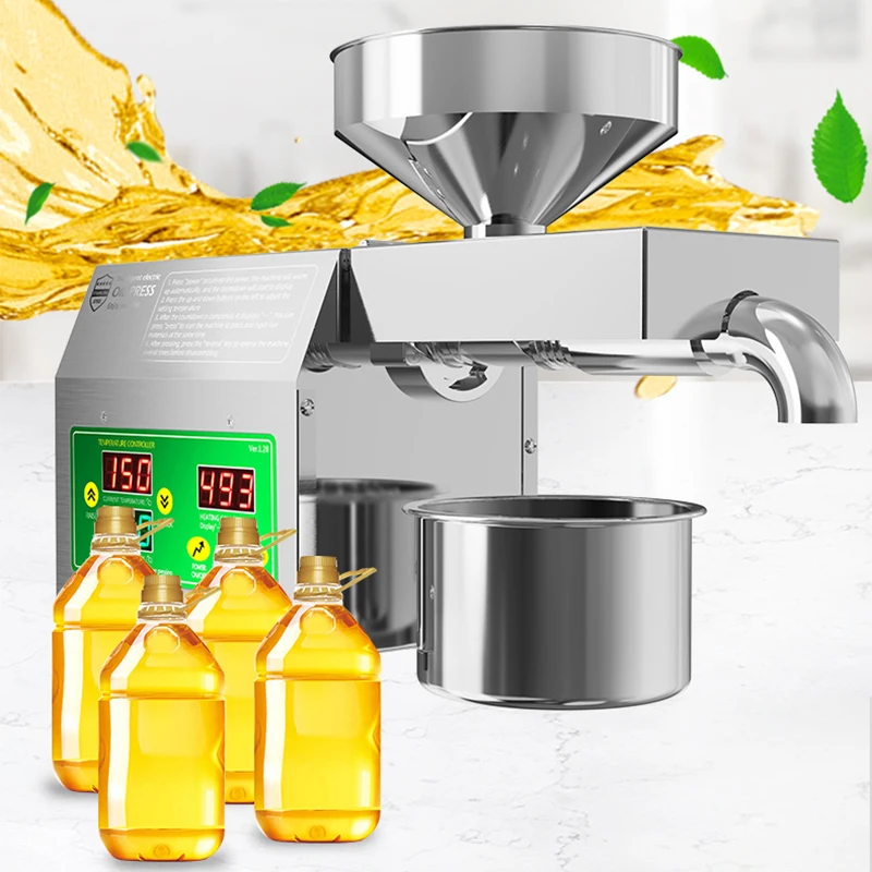 

B01S Automatic Peanut Sunflower Seed Oil Press Machine Intelligent Temperature Control Oil Presser Sesame Oil Extractor